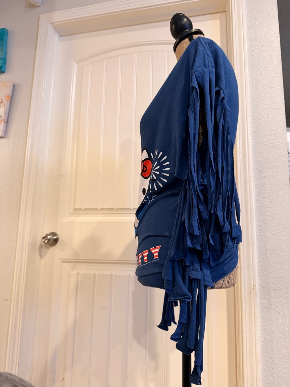 Hello Kitty Reworked Fringe Tee – Medium / Roomier Bust - Picture 2 of 5